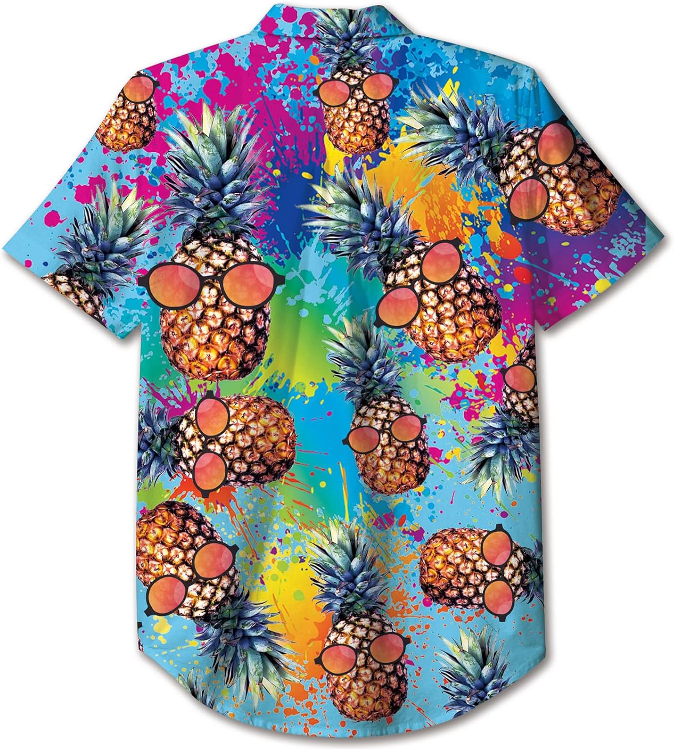 uideazone Boys Hawaiian Shirts Novelty Printed Funky Short Sleeve Button Down Shirt Kids Aloha Luau Shirt 7-14T - Image 4