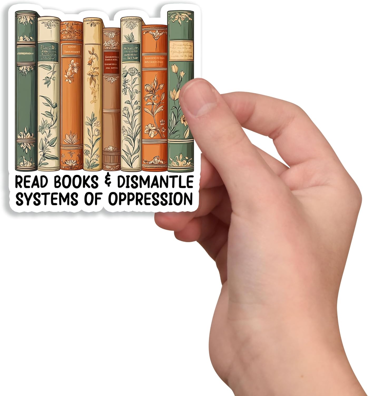 (3Pcs) Read Books and Dismantle Systems of Oppression Stickers - Feminism Stickers - Patriarchy Sticker - Fall of The Patriarchy Decal - Book Laptop Water Bottles Decal image 2