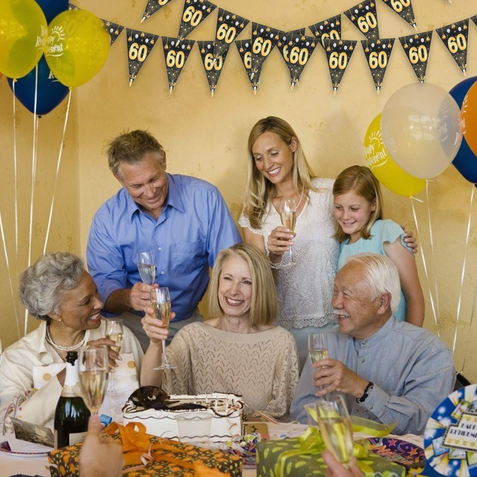 Bannière Décorative Pour 18e Anniversaire - Serpentins - Guirlande De Spirales - Noir Argenté Et Doré - Décoration Pour Garçons Et Filles - Pour 18e Anniversaire