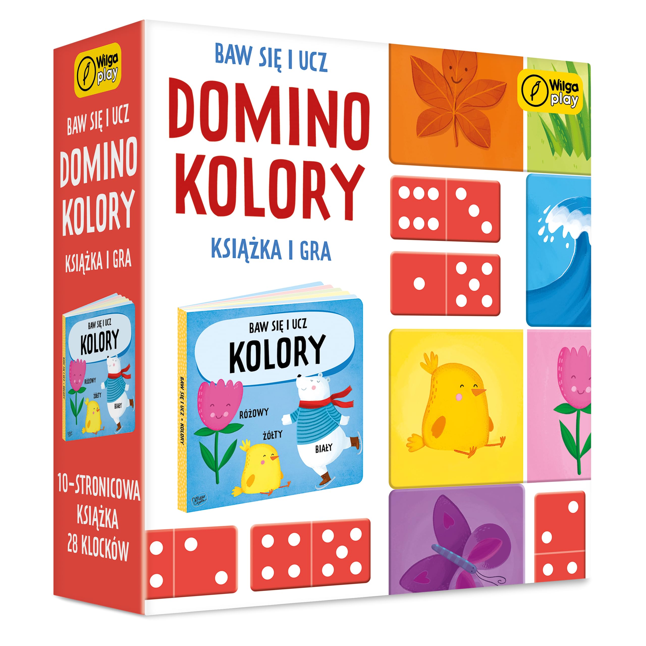 Jouer et apprendre. Domino. Couleurs. Jeu et livre
