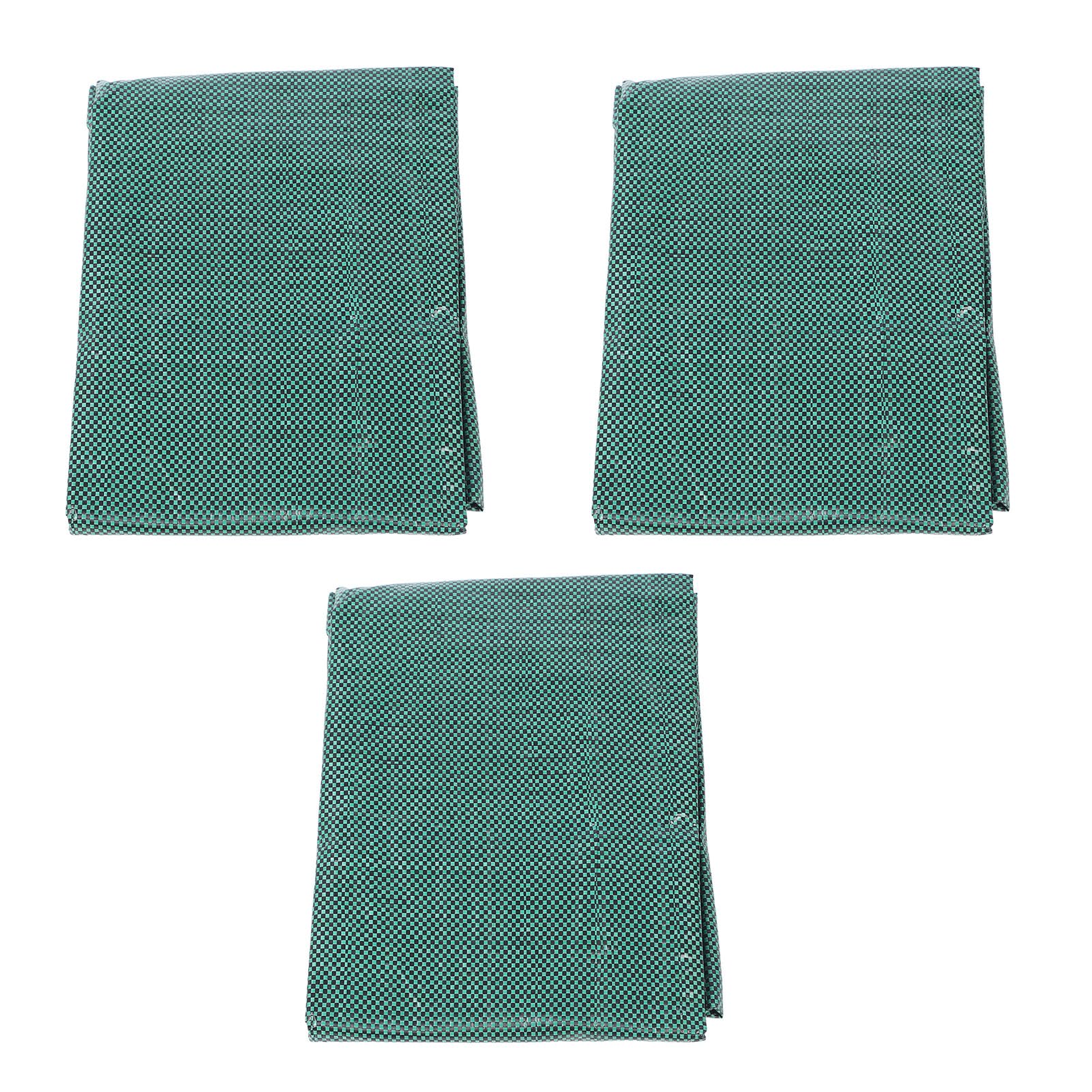 Bolsa de jardín de 3 piezas, bolsa de basura de césped reutilizable de gran capacidad PP, cubo de basura para recoger hojas, recortes, escombros y otros residuos de jardín, almacenamiento de juguetes