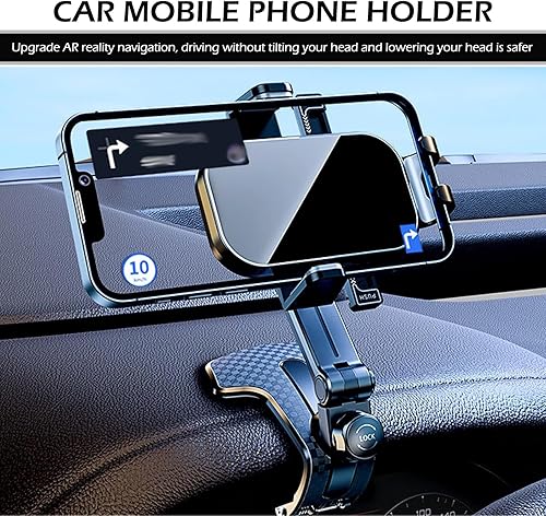 Miniatura 6 de 1 soporte para teléfono celular para salpicadero, soporte giratorio de 360 grados, soporte de navegación multifuncional antideslizante para consola