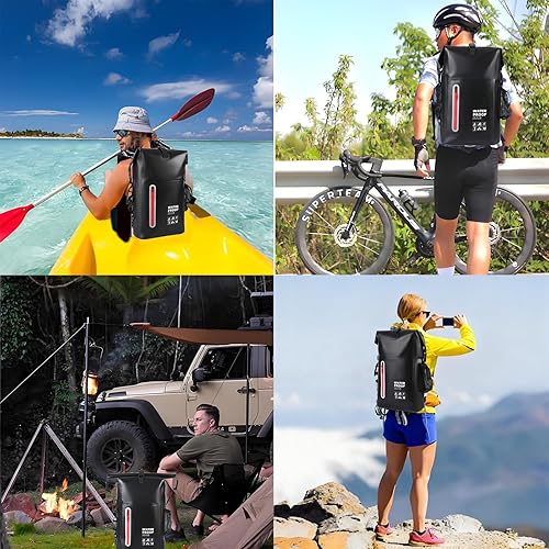 Miniatura 3 de Mochila impermeable, mochila impermeable flotante, bolsa a prueba de humedad al aire libre, ideal para actividades de playa