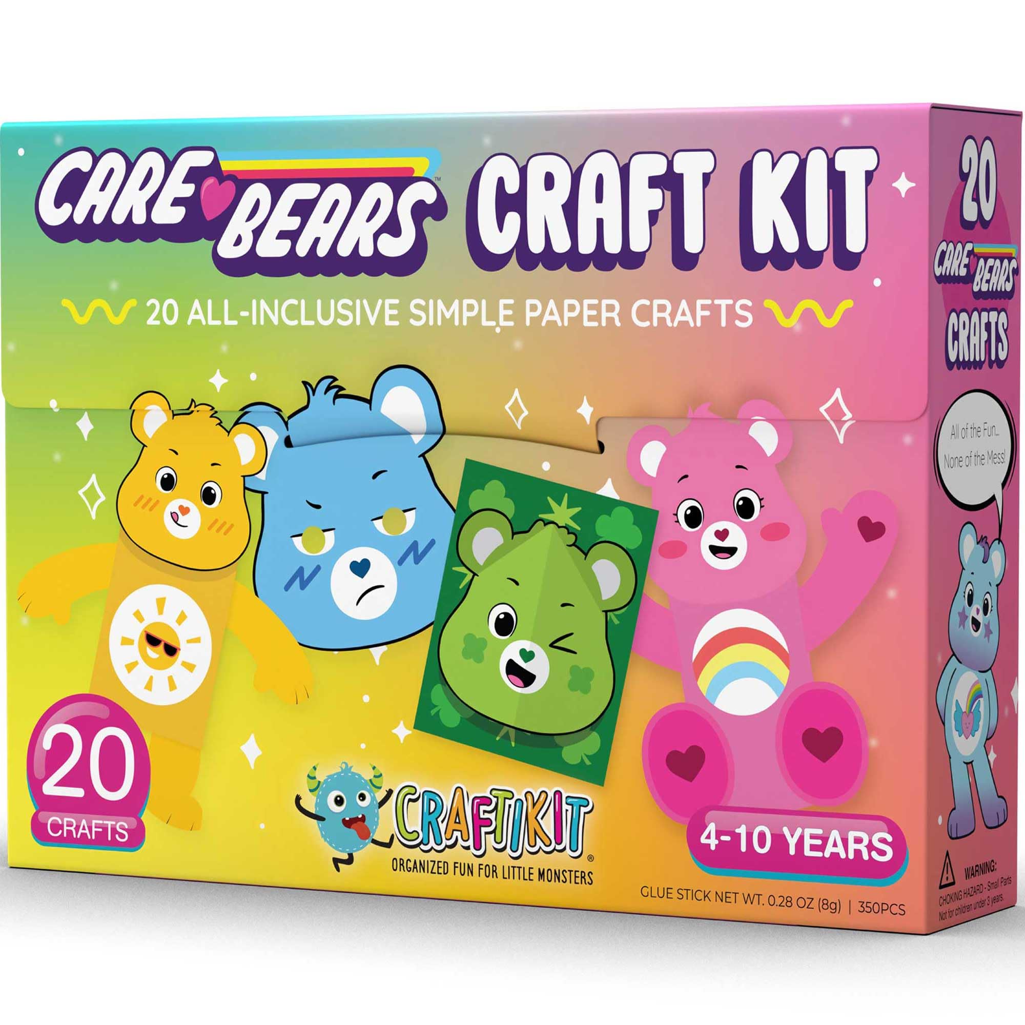 Craftikit® Care Bears Arts &amp; Crafts Kit for Kids Ages 3-10, 20 Projects