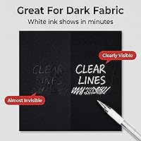 Vista 4 de Bolígrafos termoborrables para tela con 8 recambios gratis para costura y quilting, paquete de 4 colores surtidos