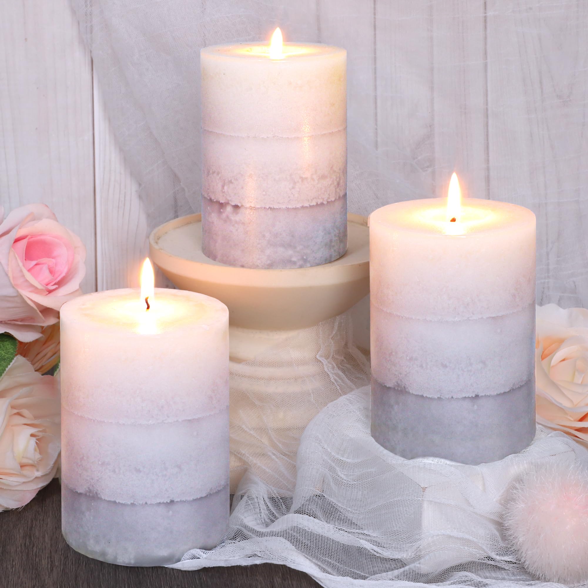 FLAVCHARM Creamy Coconut Pillar Candles