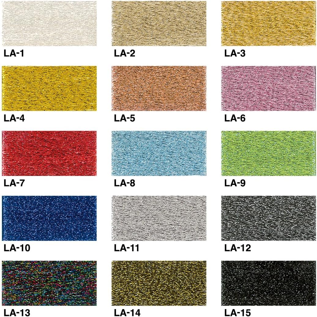 オリムパス製絲 手芸用 ラメ糸 50m 黄緑 LA-9