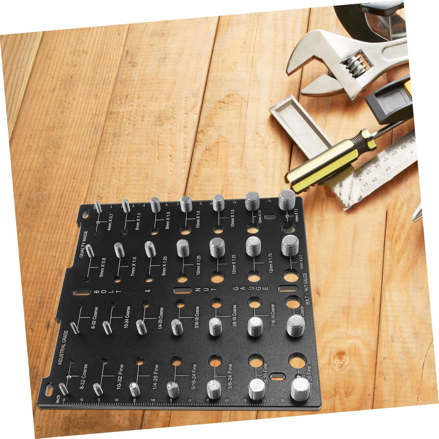 Nut and Bolt Thread Gauge Bolt and Nut Thread Checker Precision Measurement Tool and Versatile