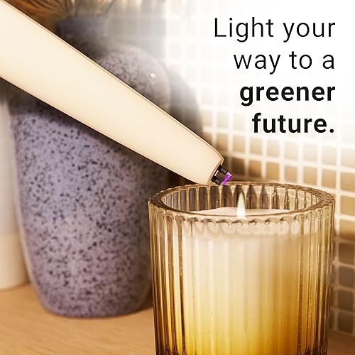 Miniatura 9 de Encendedor de velas eléctrico  Encendedor USB con linterna y batería recargable  Encendedor largo para velas, regalos, camping, barbacoas y fiestas