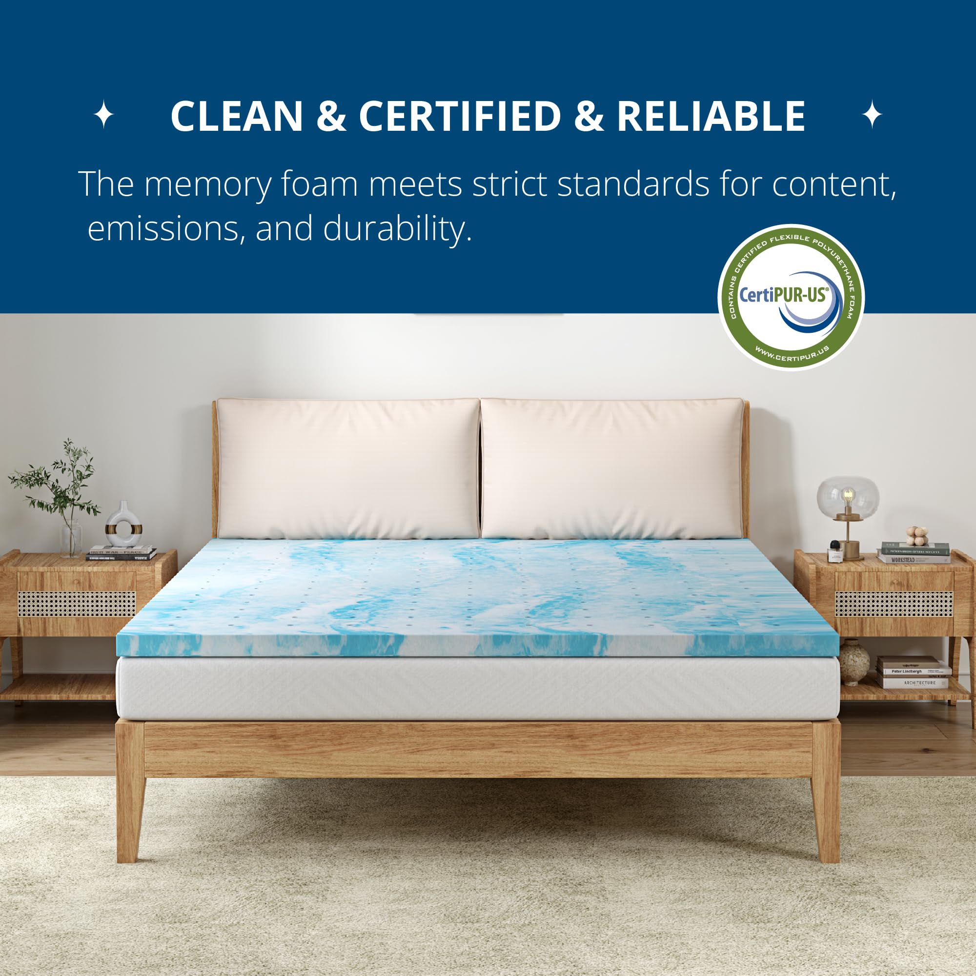 lily Air attress, Igr Certipur, 100 X 200c, 2-in-1 Hardness iddle/fir, Cool/warer, Ergonoic 7 Zones Aircell/coolflex/blueflow Foa Seaqual Oeko-tex 100, Certipur | Bedden & atrassen | Joybuy