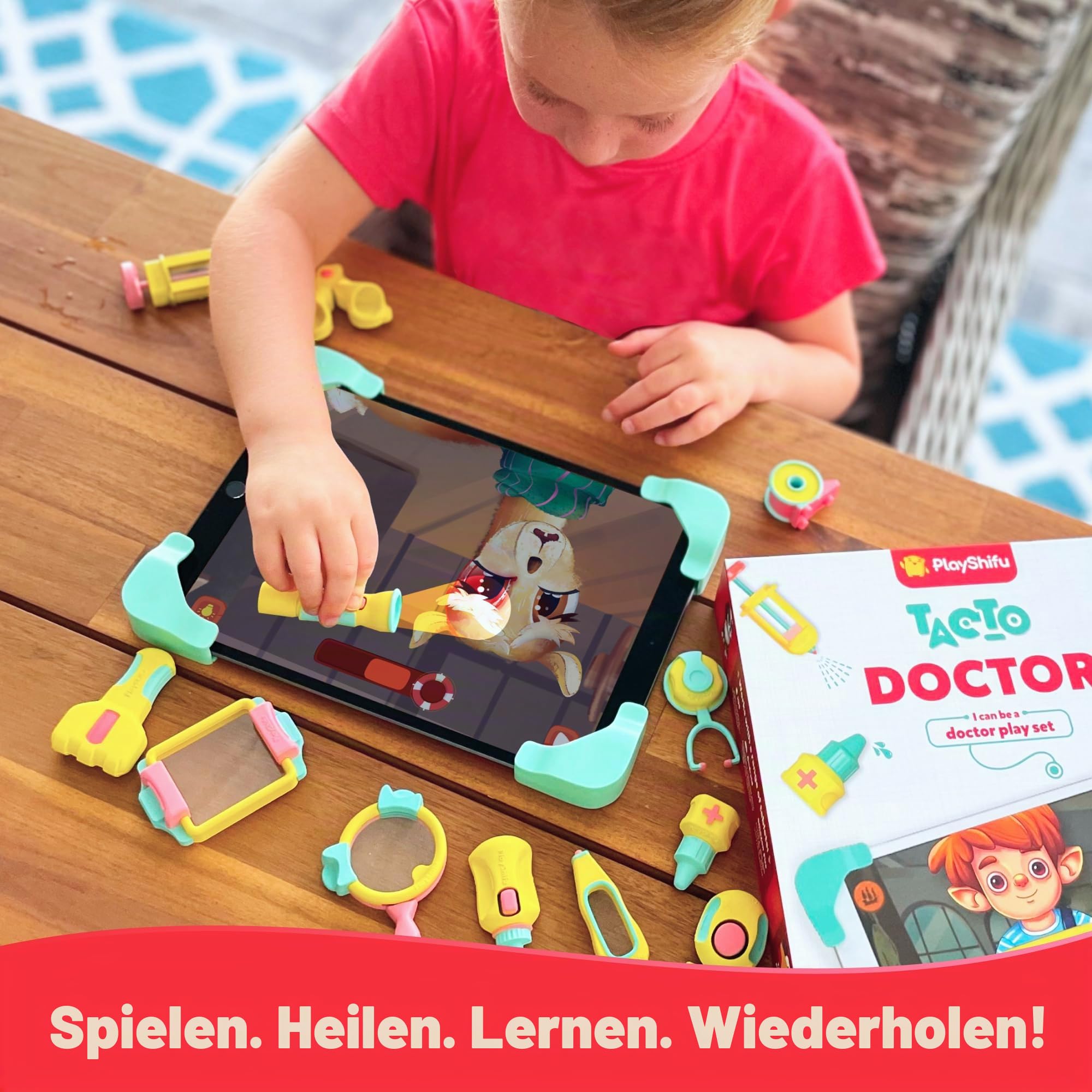 PlayShifu STEM Spielzeug für Kinder – Tacto Doctor (interaktives Kit + App) – Rollenspiel mit echtem STEM-Lernen