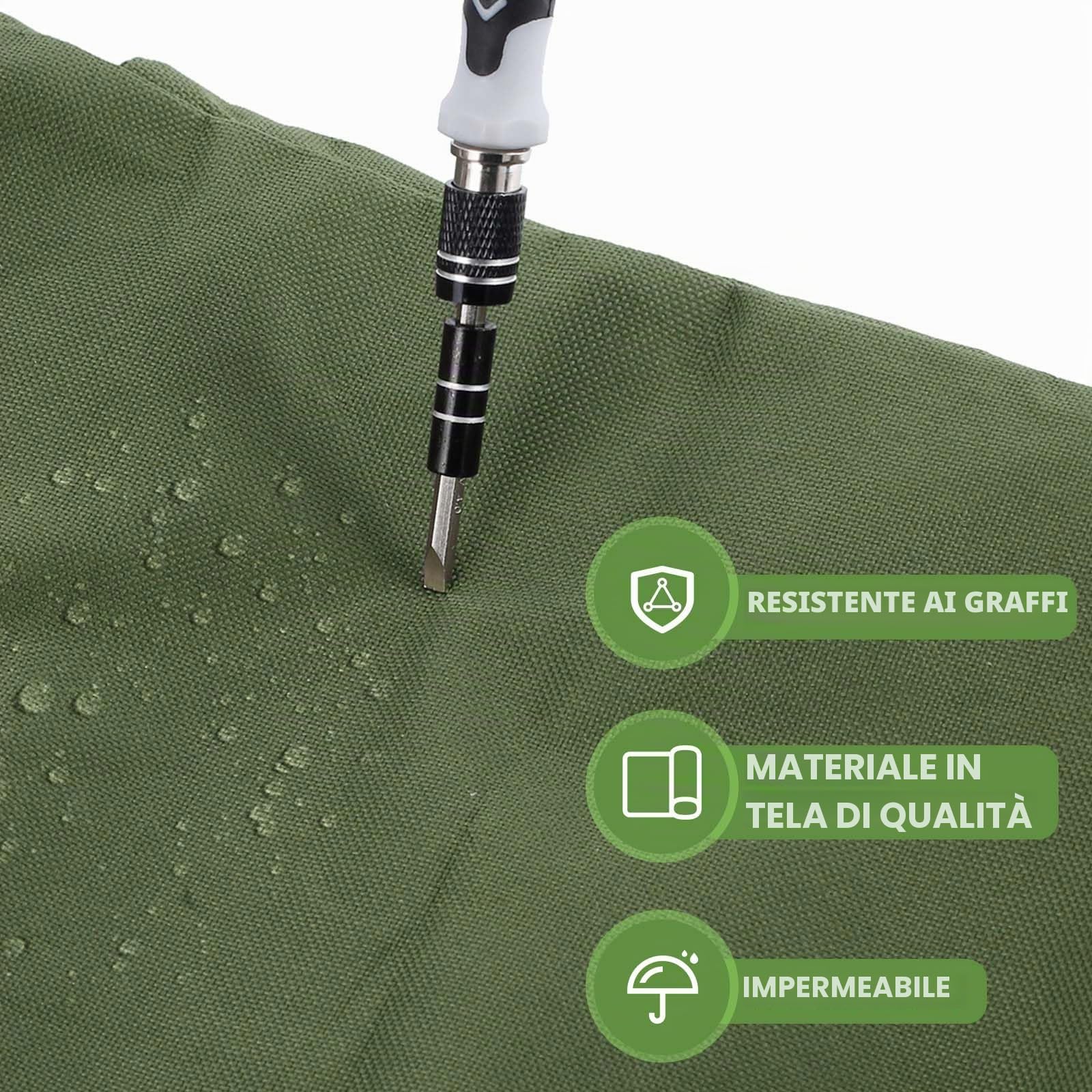Borsa per attrezzi, borsa portachiavi in tela, borsa per attrezzi multifunzionale con 5 tasche con cerniera, ideale per idraulici, commercianti ed elettricisti