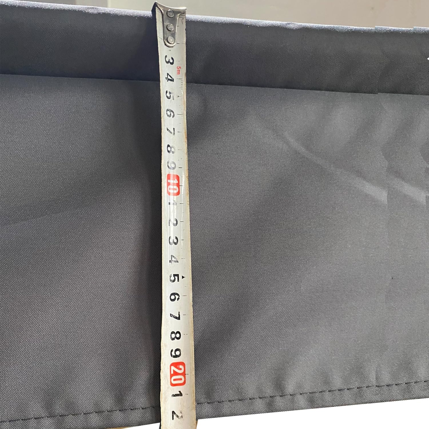 Replacement Canopy Cover Fabric for 13 x 10 Ft Outdoor Patio Retractable Pergola Sun-shelter Gray Polyester Only Weather-Resistant