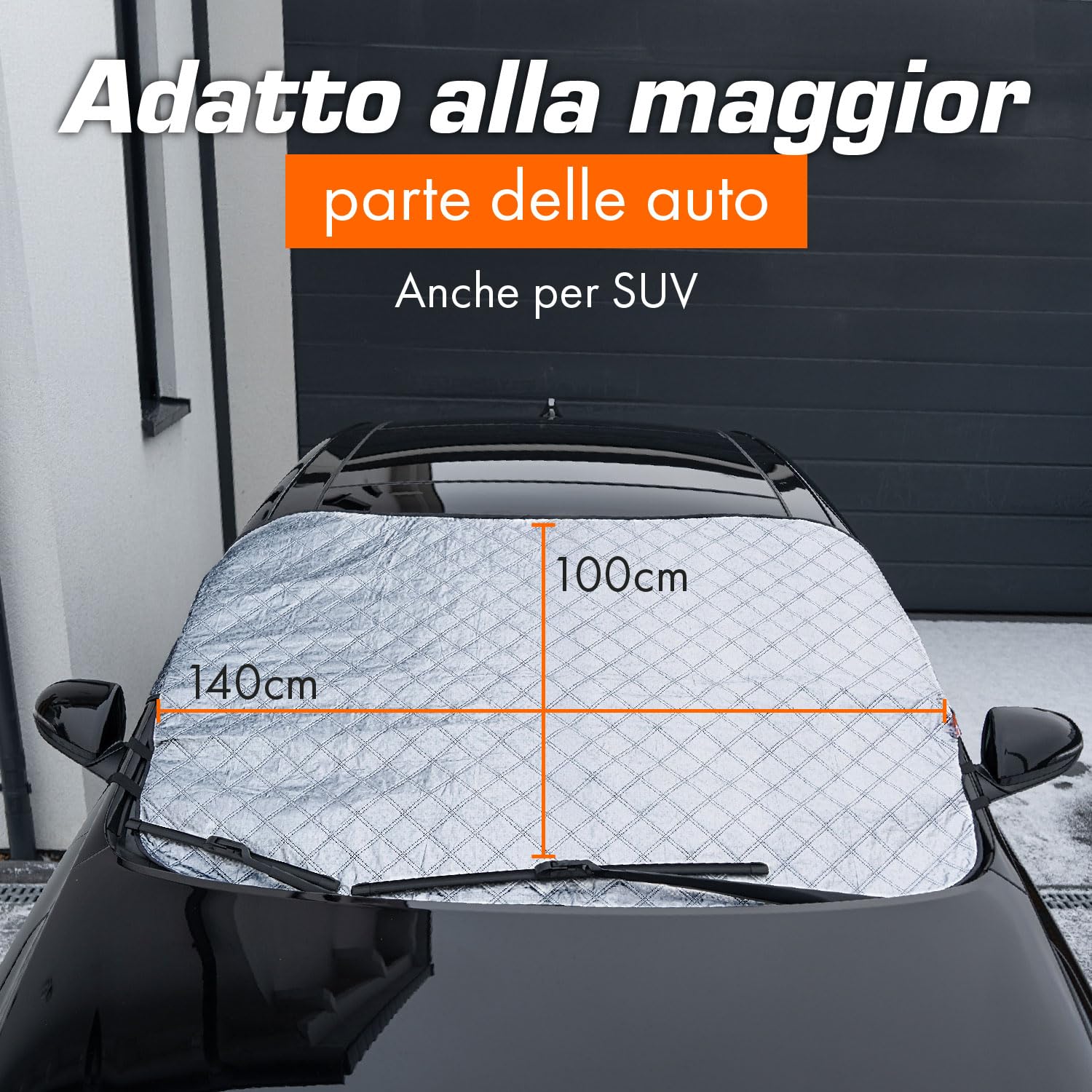 Upgrade4cars Copri Parabrezza per Auto Estate | Telo 145 x 100 cm | Copertura Protezione Anti UV
