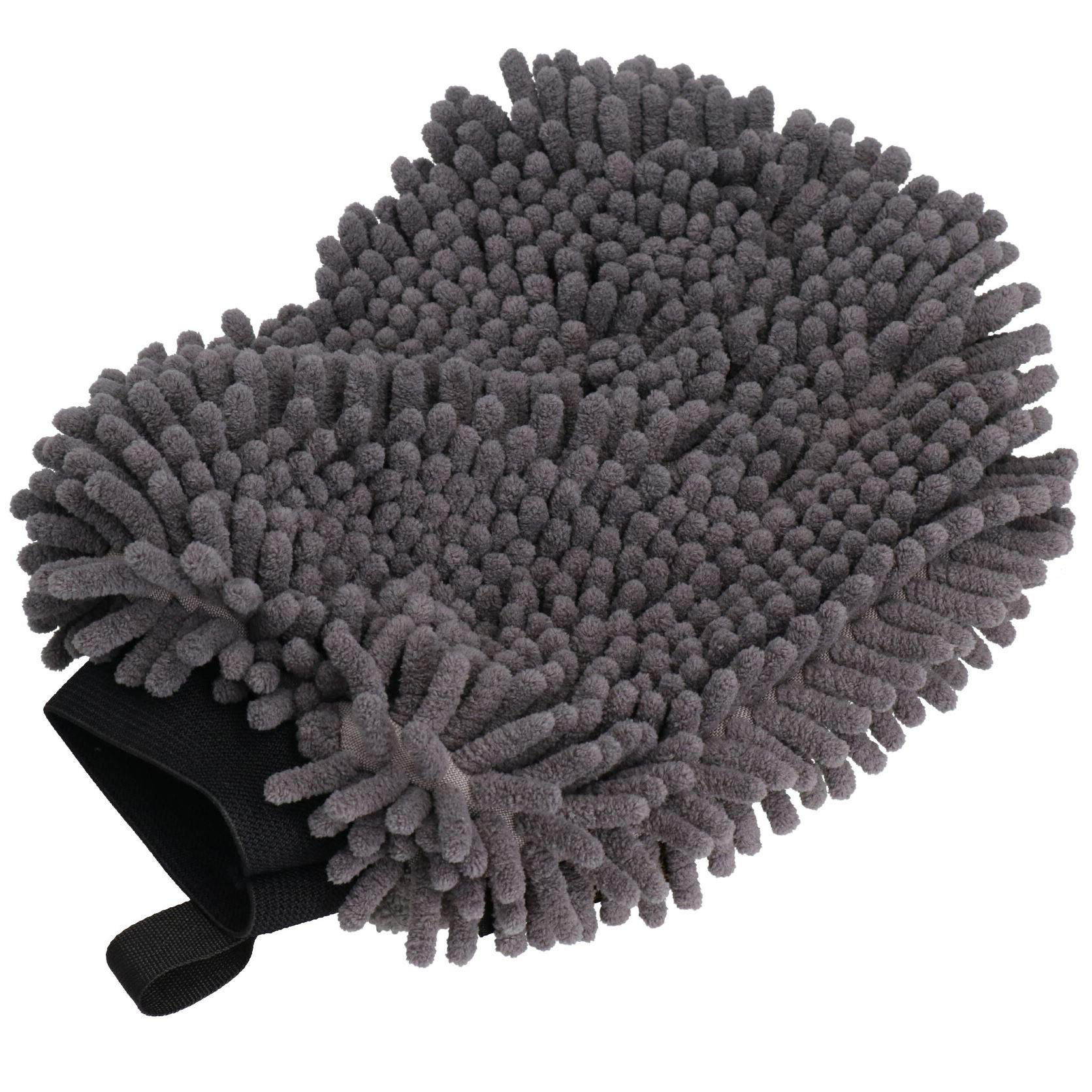 AB Tools Scruffs Lot de 2 gants de toilettage 2 en 1 Gris Taille unique