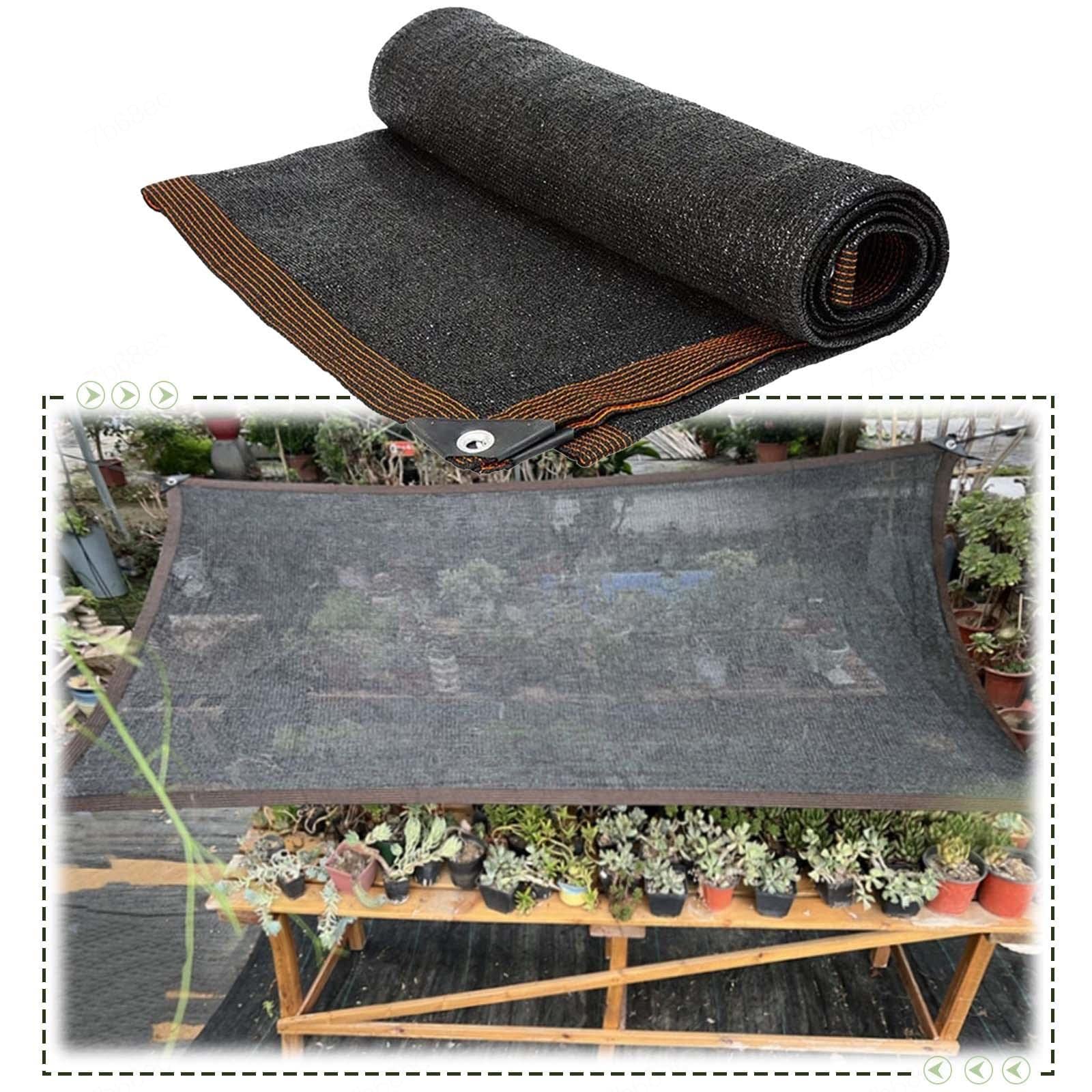 Suwooy Greenhouse Shading Net 2×3m 3×3m 3×4m 4×4m 4×6m 4×8m 5×5m,Shade Cloth for Plants,Shade Sails,Garden Sunblock Shade Net,70% Uv Resistant Shade Mesh Tarp,With Grommets,Black-4x4m(13.1 * 13.1ft)