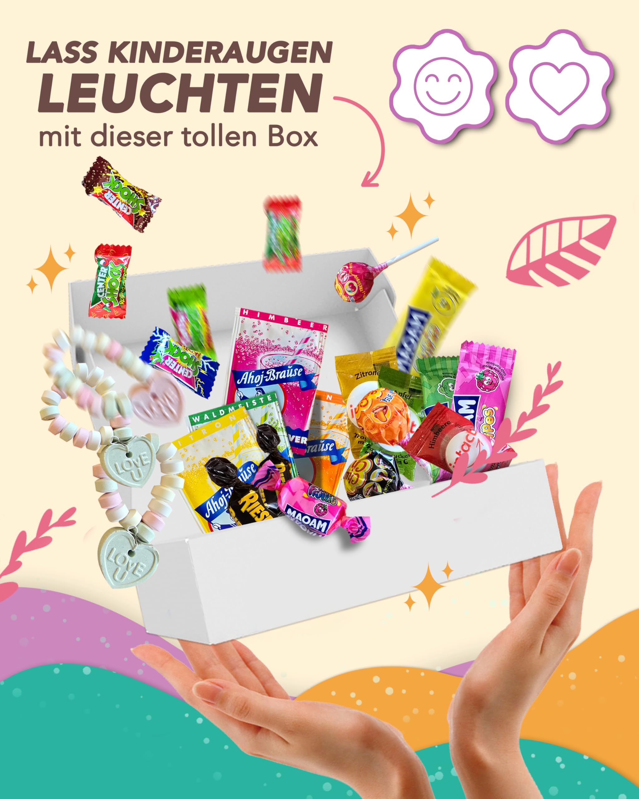 Süßigkeiten Box von Candy Circle - Süßigkeiten für Adventskalender, Kinder Mix - XXL Süssigkeiten Box - Süssigkeiten Grosspackung für Kindergeburtstag, Pinata Füllung oder Wurfmaterial