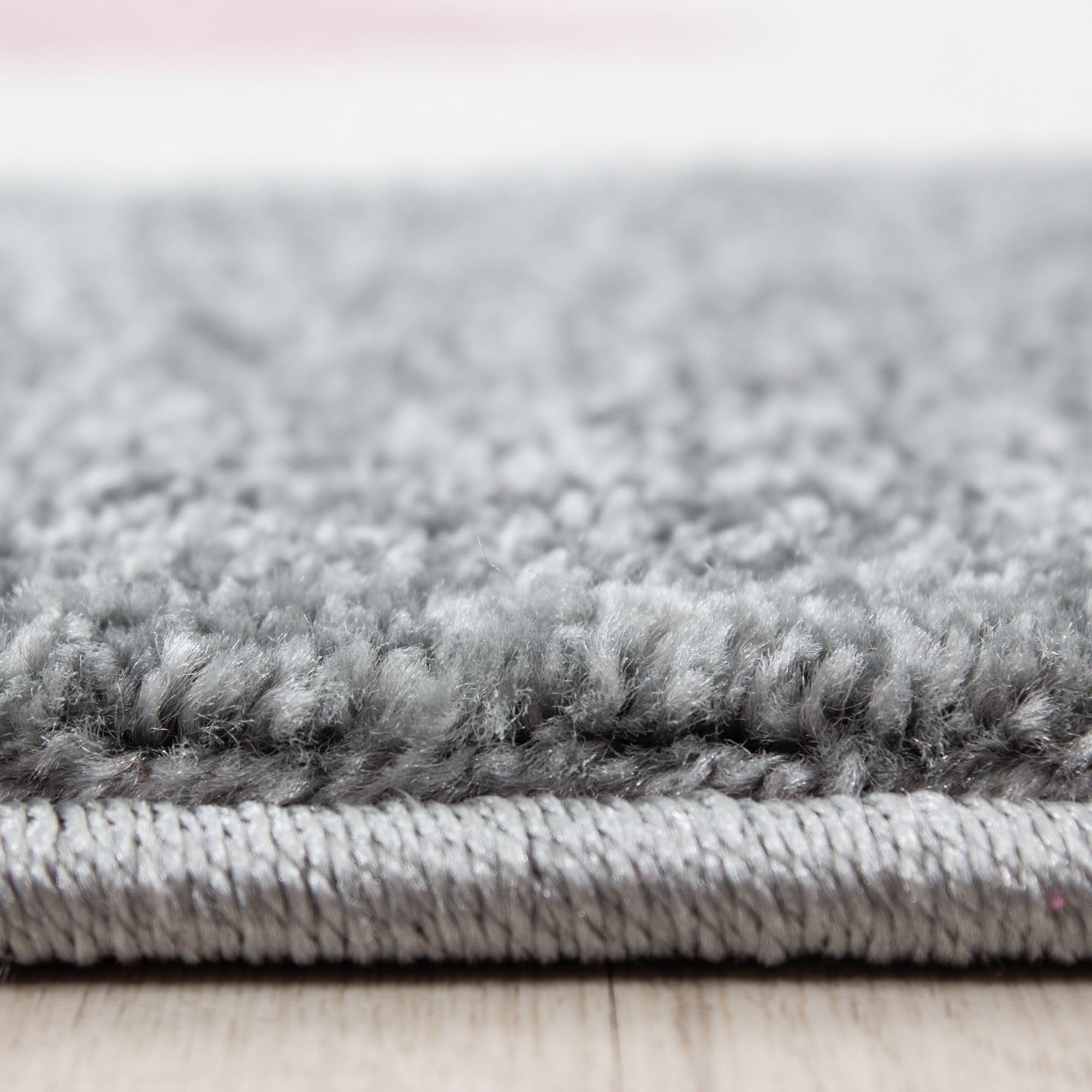 Carpetsale24 Kinderteppich Süße Katze Rosa 140x200 cm – Großer Teppich fürs Mädchenzimmer – Kuschelig & Kindgerechtes Design