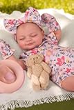 BABESIDE Silicone Baby Doll Lifelike Reborn - Skylar, 17-Inch Realistic Newborn Silicone Full Body Doll Real Life Baby Doll Girl with Gift Box for Cuddling, Role Playing and Collection
