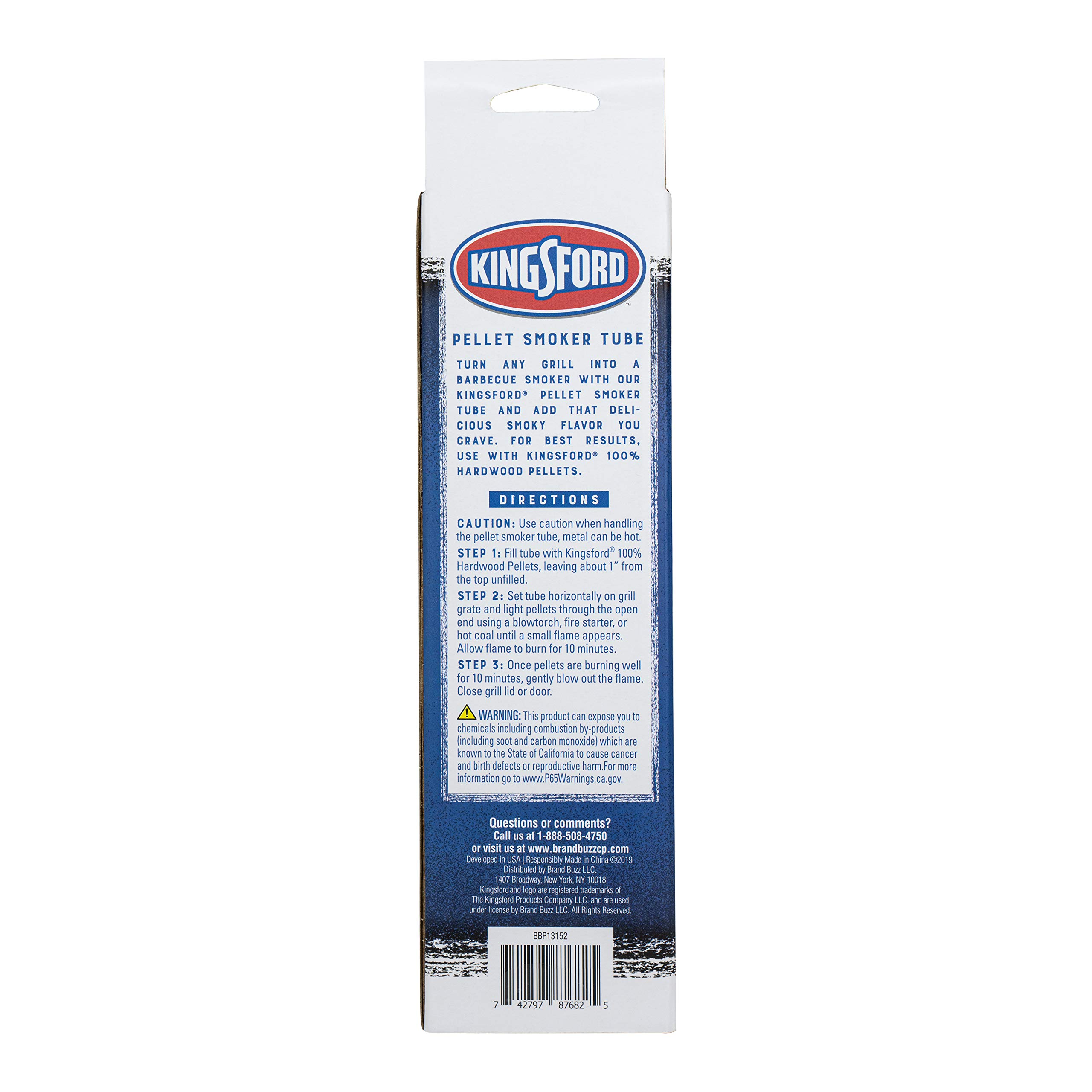 Kingsford 8 Inch Pellet Smoker Tube Triangle with BoxPellet Tube
