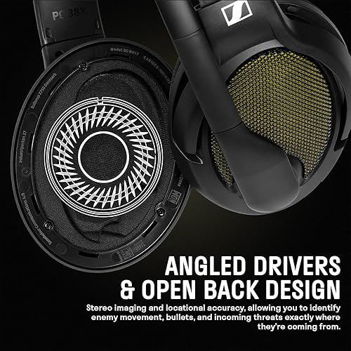 Miniatura 3 de DROP + Sennheiser PC38X audífonos para videojuegos, micrófono con cancelación de ruido, con diseño circumaural, abiertos, almohadillas de velvetón,