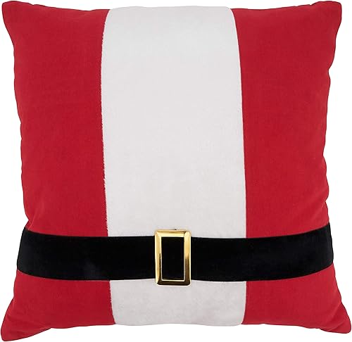 Miniatura 5 de SARO LIFESTYLE Almohada de mezcla de poliéster y lino con diseño de muñeco de nieve alegre y relleno de plumón