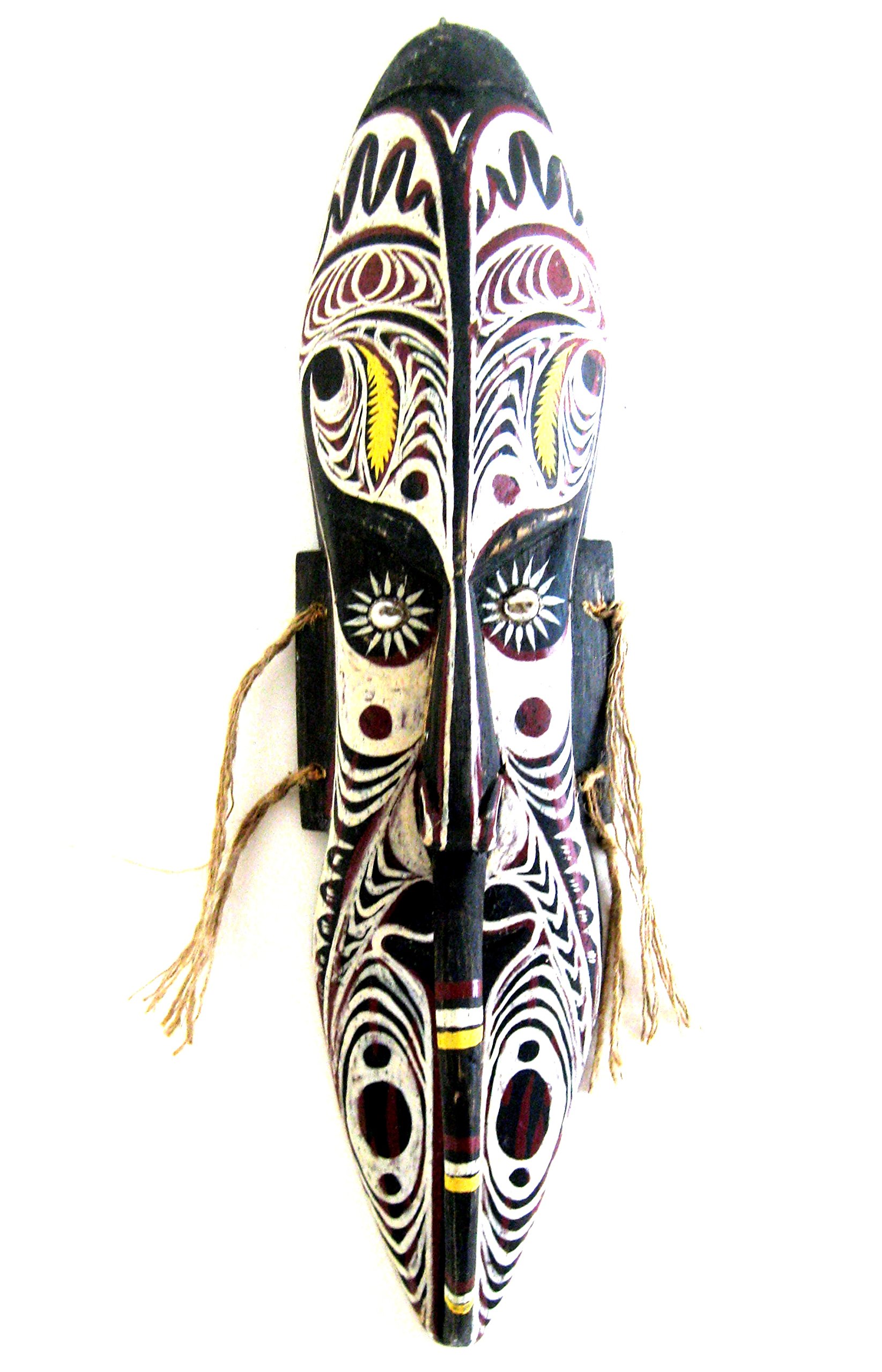 OMA African Mask Wall Hanging Decor World Peace Blessing Peace Pipe Tribal Tiki Wall Art Home Decor