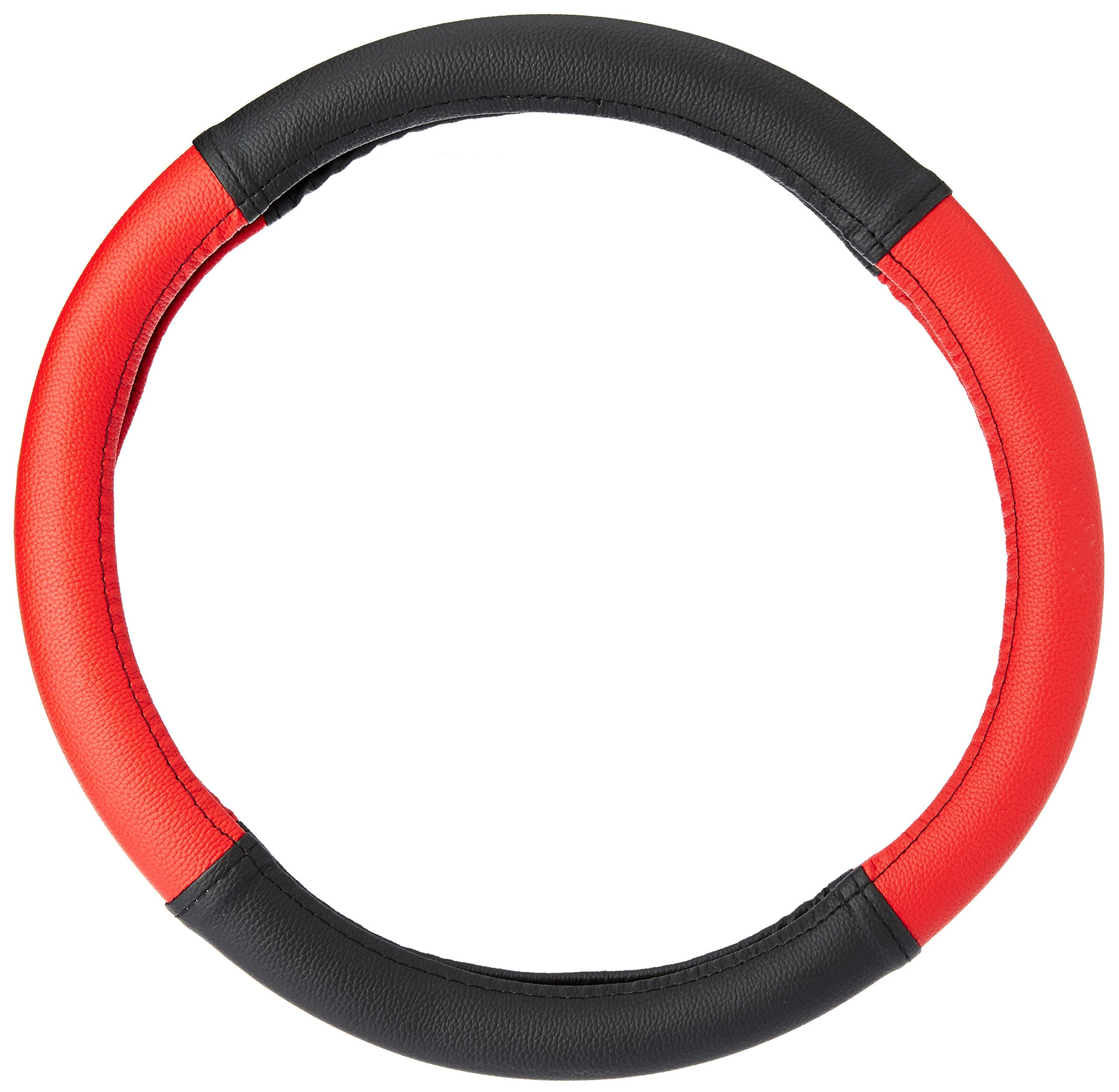 Ring Type Car Steering Wheel Cover (Black and Red) for Hyundai Accent-image-38