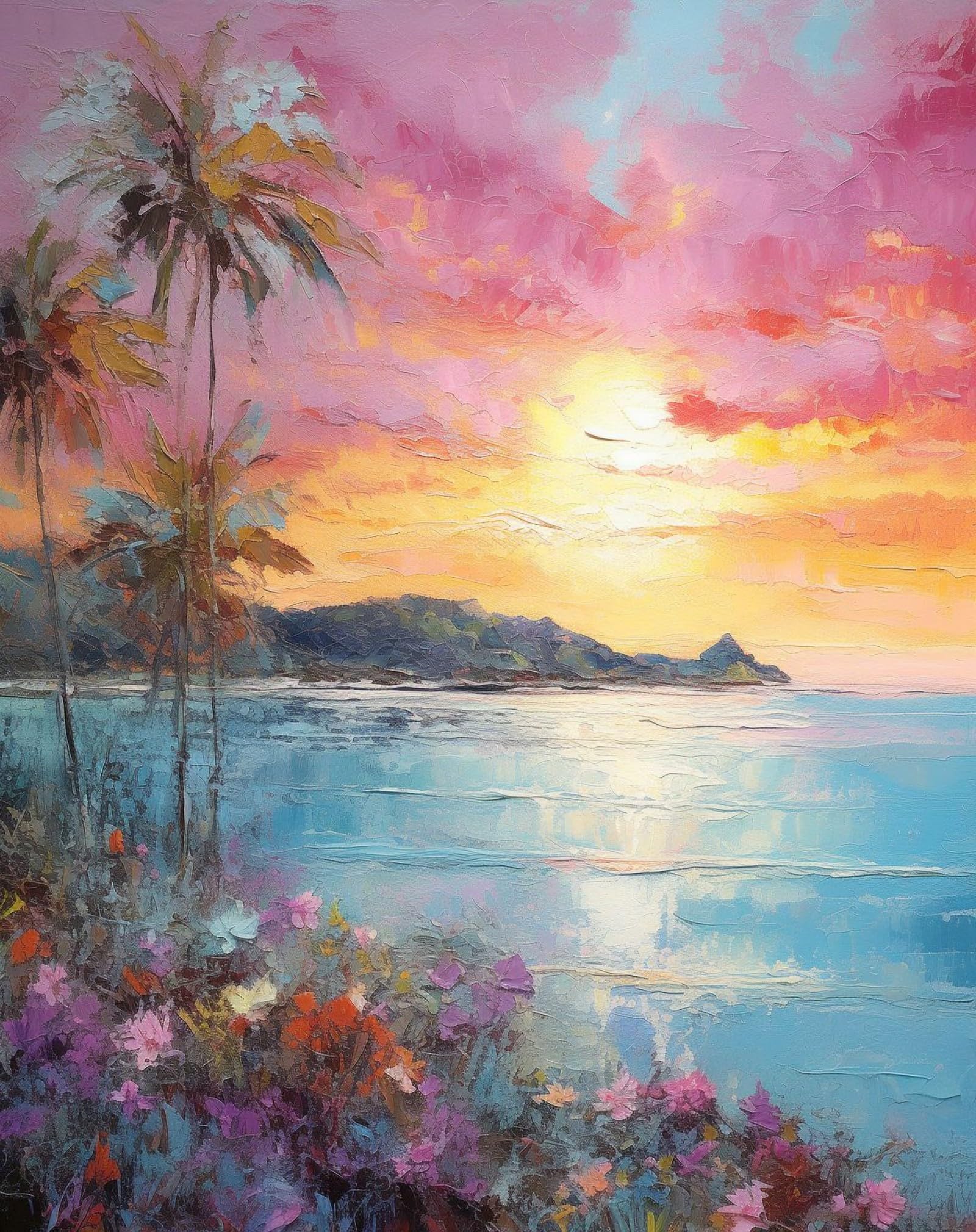 Paint by Number for Adults, Easy Painting by Numbers for Adults,Suitable for Beginners, Canvas Material, DIY Acrylic Oil Painting, Can Be Given As a Gift or Home Wall Decoration