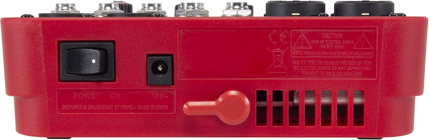 PROEL MQ6 Compact 6-Channel Mixer Rear View