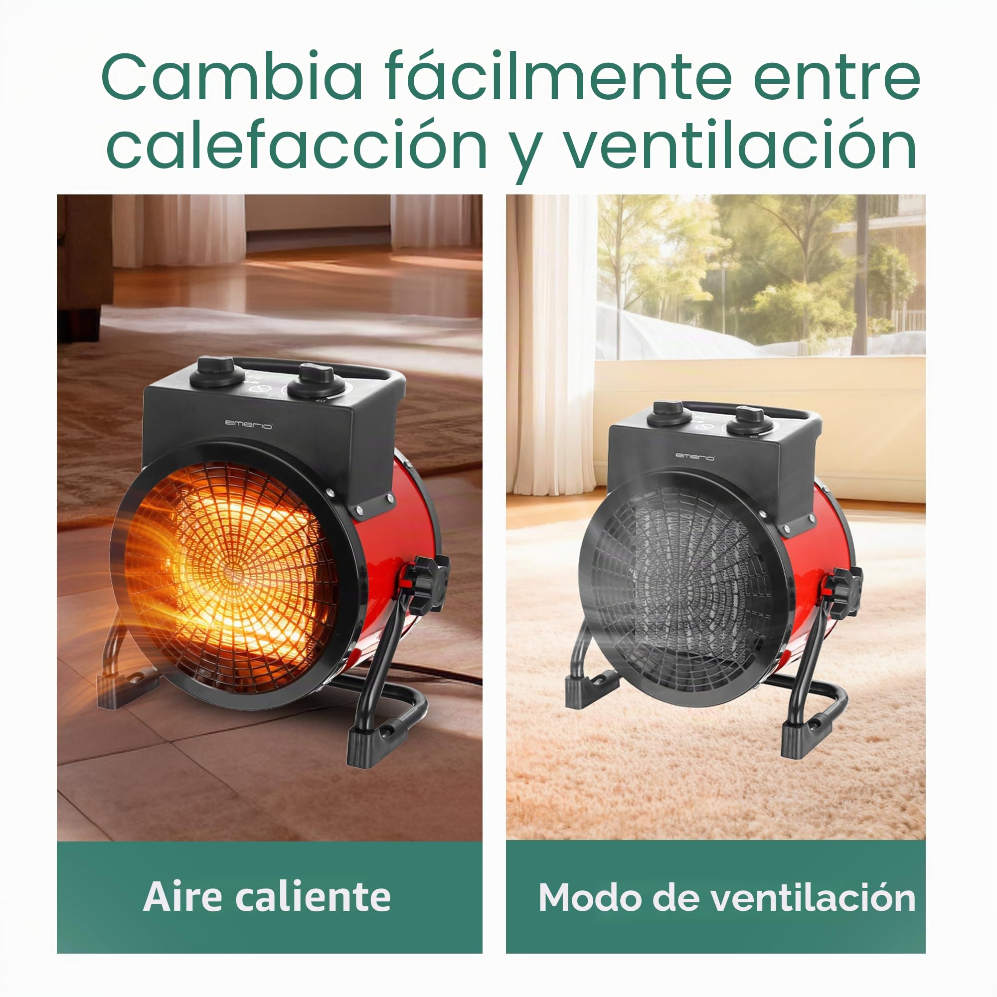Emerio Calentador de ventilador FH-128620