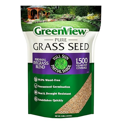GreenView Pure Grass Seed Perennial Ryegrass Blend, 3 lb. Bag