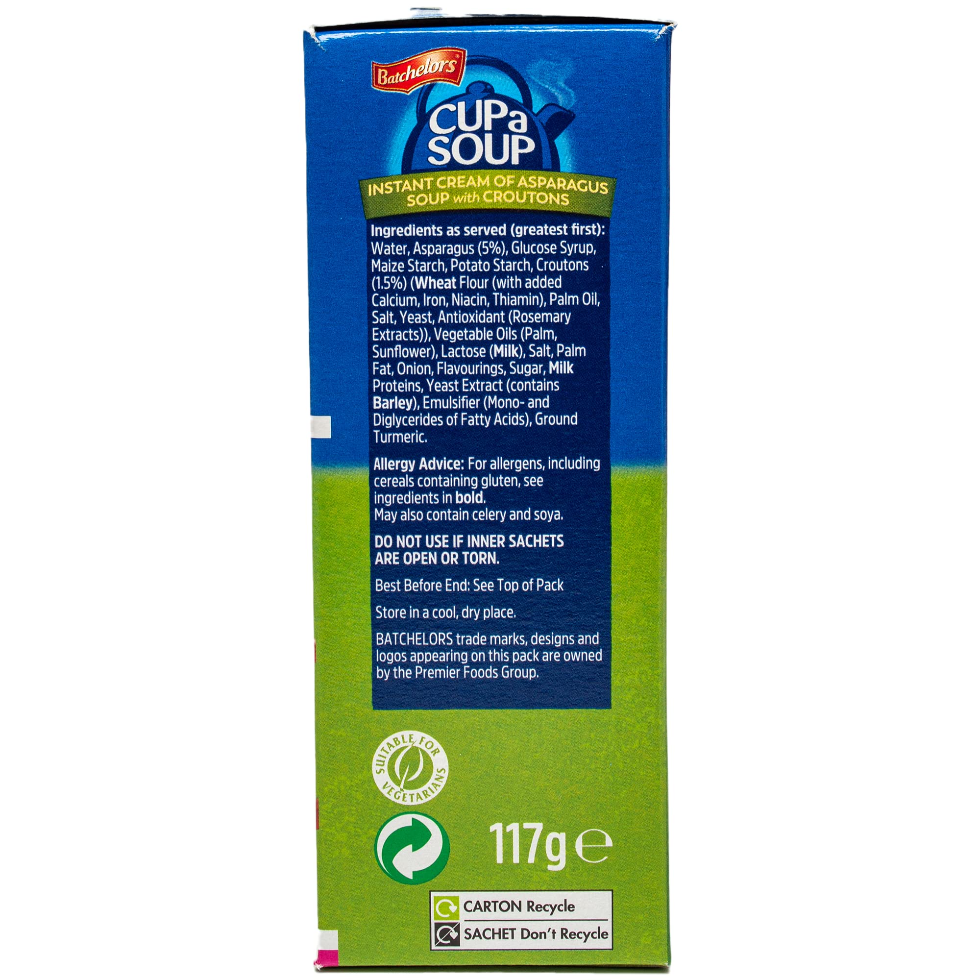 Batchelors Cupa Soup Cream of Asparagus with Croutons, 117 g