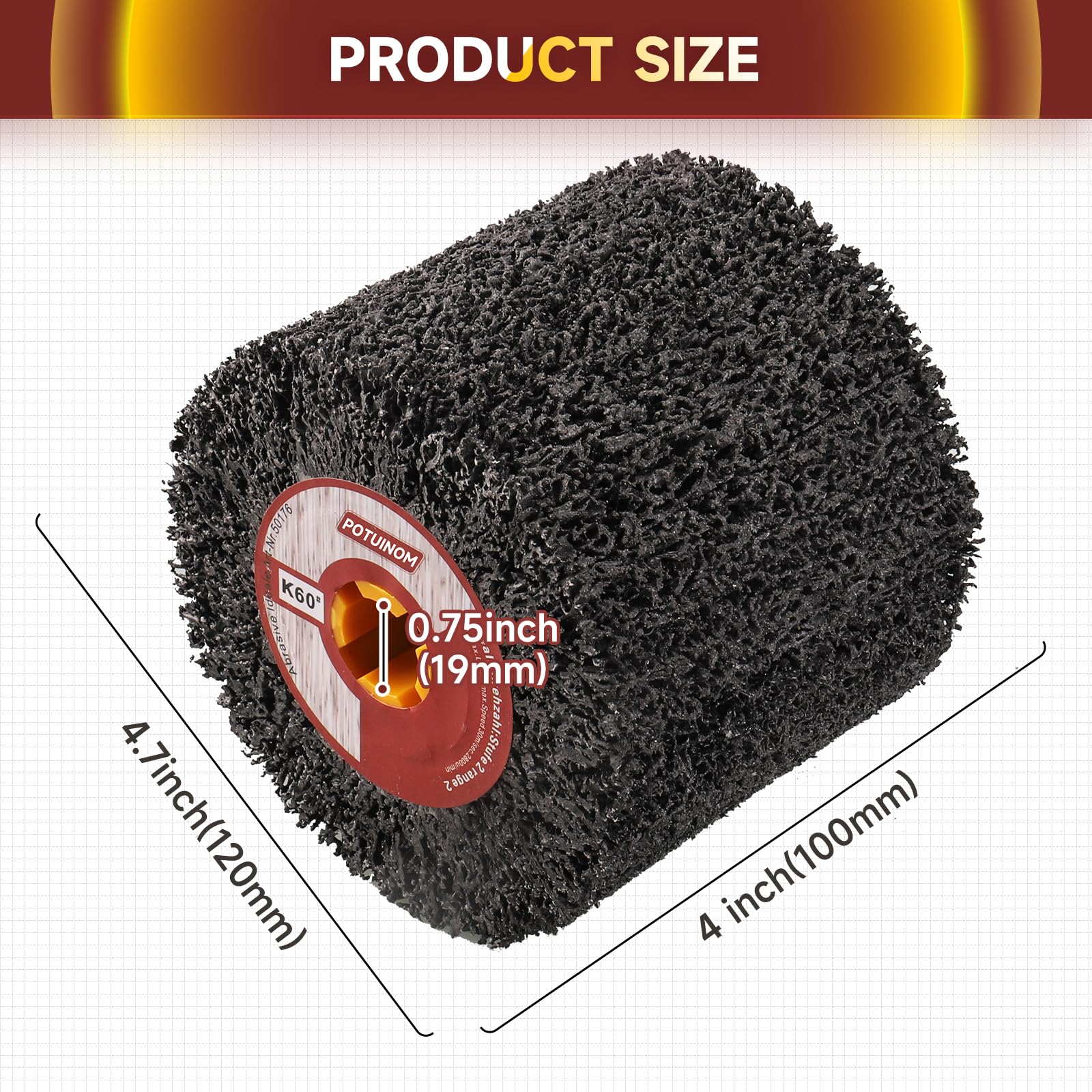Abrasive Drawing Wheel - Rust Removal & Polishing -2
