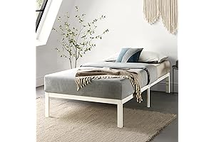 Mellow White Twin XL Bed Frame: Sleep Soundly on a Sturdy Platform