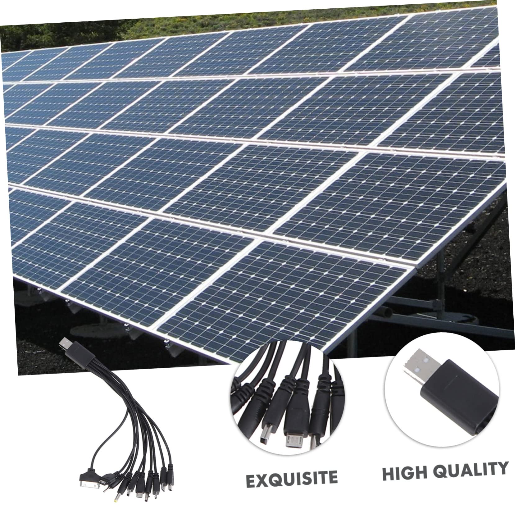 Toddmomy Pannello Solare Monocristallino Da Esterno Con Caricabatterie Per Casa Camper e Balcone Kit Fotovoltaico Efficiente e Durevole