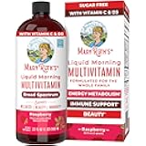 Liquid Morning Multivitamin for Women, Men & Kids | Vitamin A C D E B6 B12 Biotin Zinc | Beauty | Vegan | Non-GMO | Gluten Free | 32 Servings
