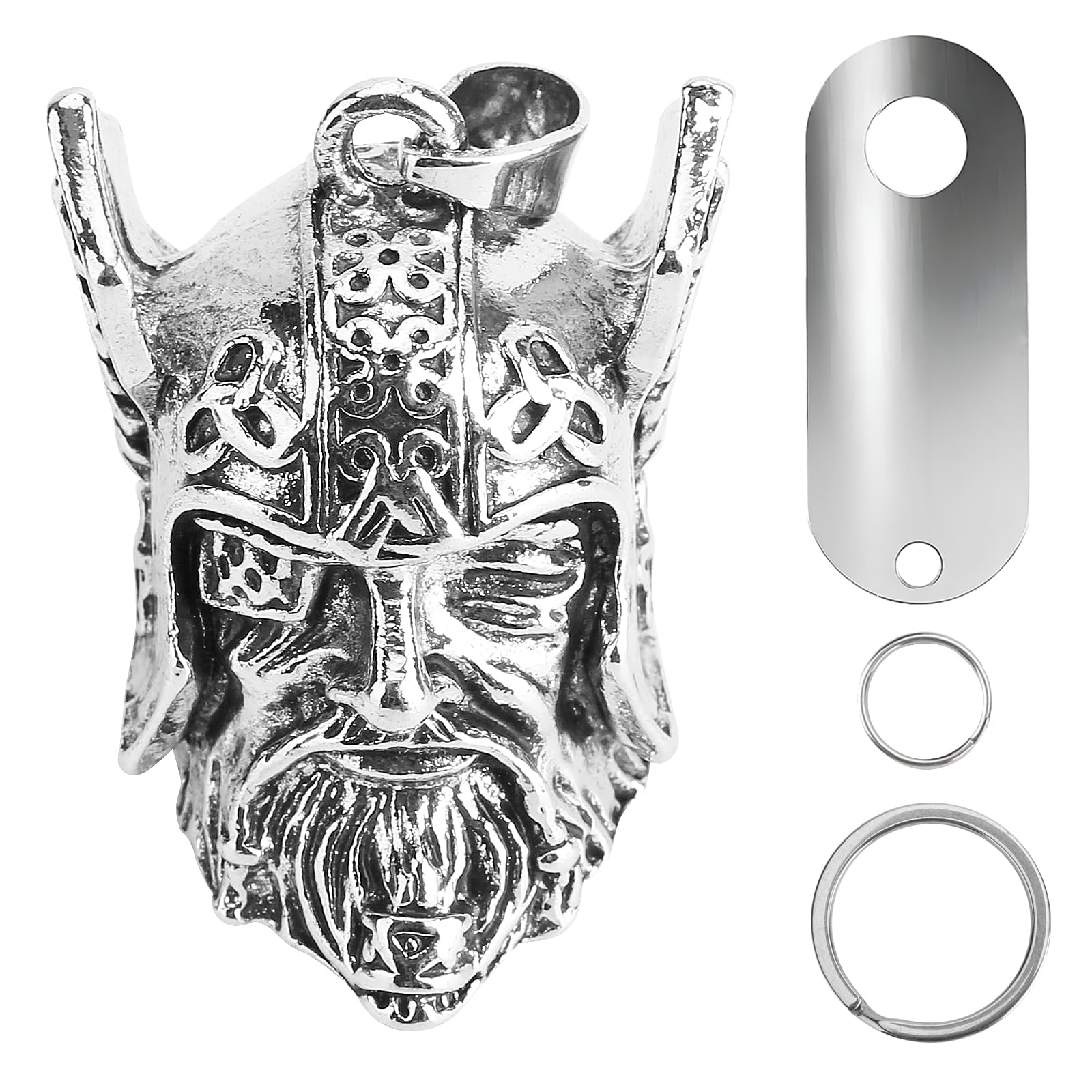 VAGCARS Guardian of Odin Viking God, Good Luck Charm, Gremlin Guardian Ride Bell with Hanger, Gift or Key Pendant for Bike & Motorcycle Enthusiasts and Riders