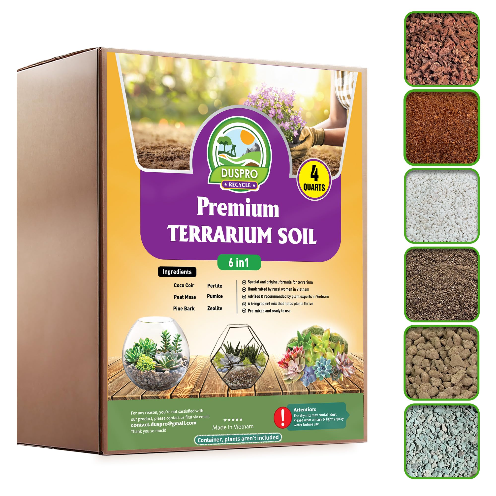 DUSPRO 6in1 Terrarium Mix
