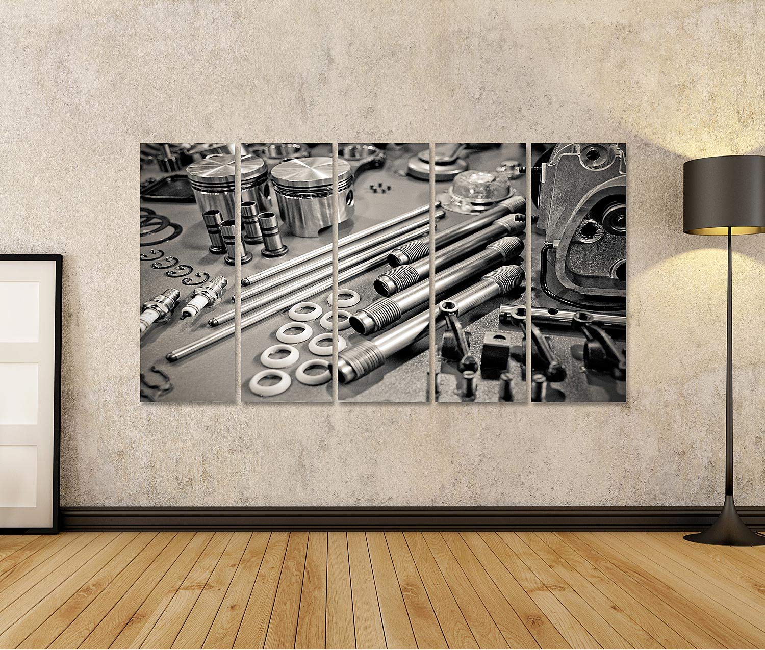 islandburner a imagen sobre lienzo colección de piezas de motor de automóviles de precisión diseñadas en un taller imágenes murales carteles