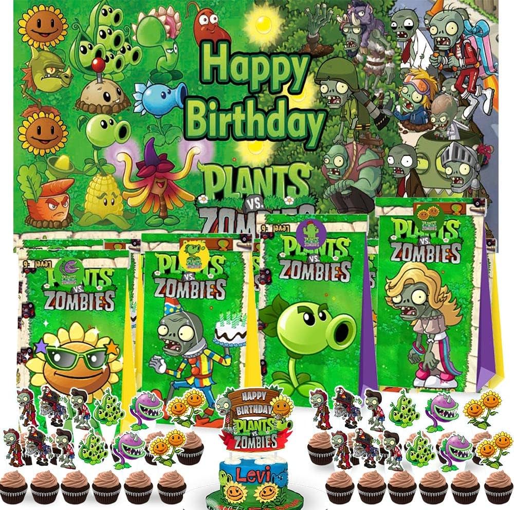 Plants VS Zombies Party Favor Bags Goodie Supplies Decorations Birthday Cake Topper Backdrop Banner : Amazon.ae: Toys plants-vs-zombies-party-favor-bags-goodie-supplies-decorations-birthday-cake-topper-backdrop-banner-amazon-ae-toys