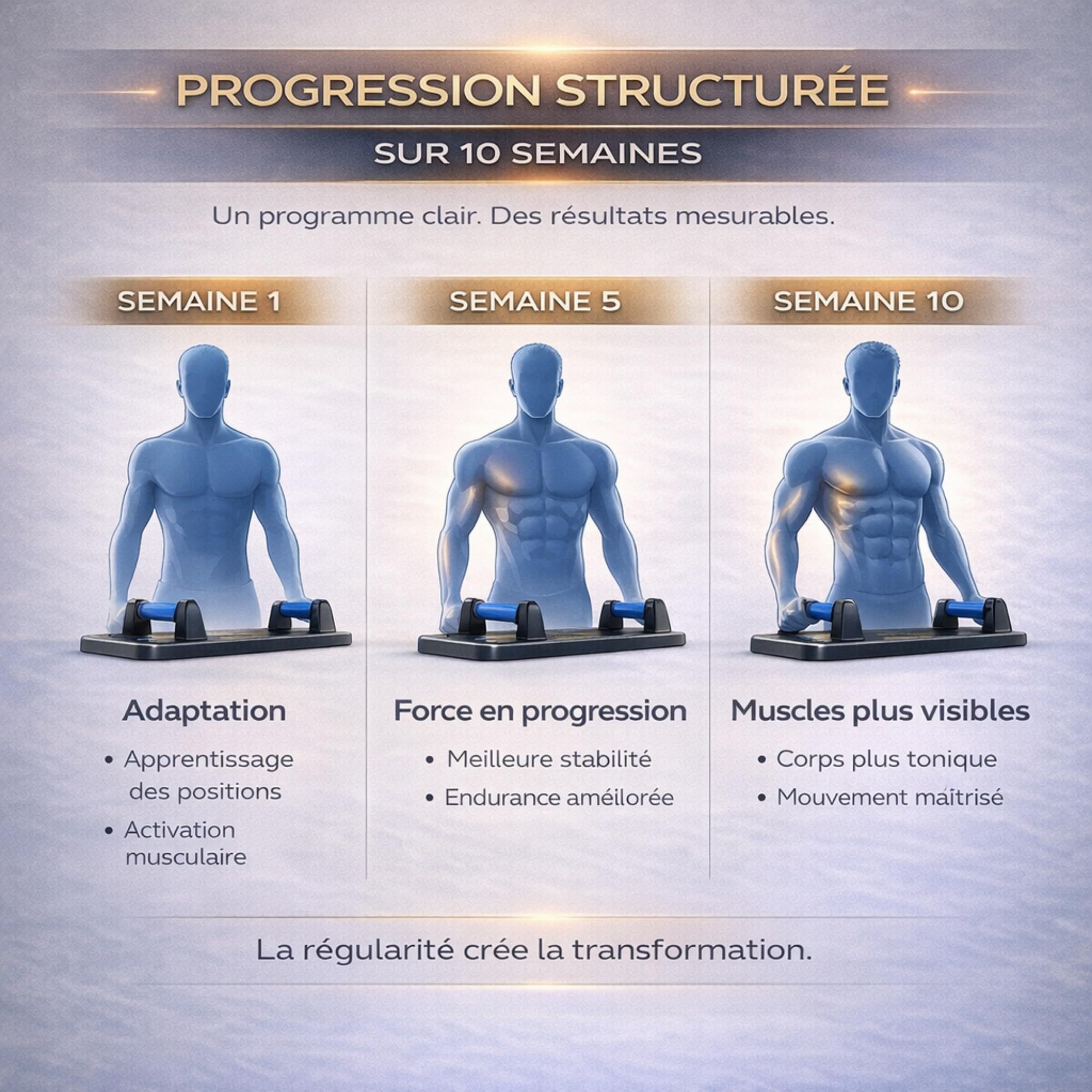 TESKA+ Planche À Pompes 22 En 1 Push Up Board Programme Musculation 10 Semaines En Français Renforcement Musculaire Maison Poignées Antidérapantes Sport Tous Niveaux
