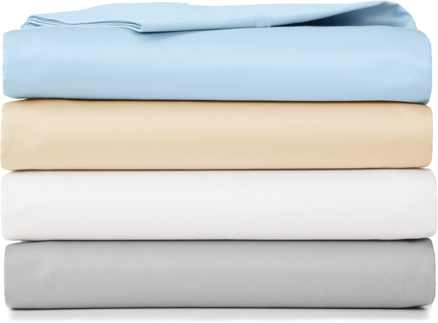 Amazon Basics 400 Thread Count Sheet Set, Twin, Smoke Blue