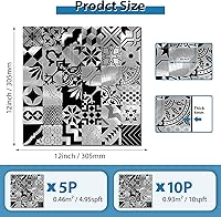 Vista 6 de Azulejo protector contra salpicaduras para cocina, azulejos de pared de baño de metal cepillado para despegar y pegar, salpicaduras traseras