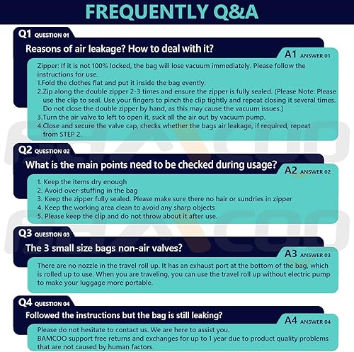 Miniatura 7 de Bolsas de sellado al vacío para ropa con bomba eléctrica, paquete de 15 (3 jumbo, 3, grande, 3, mediano, 3, pequeño, 3 enrollable), bolsa de