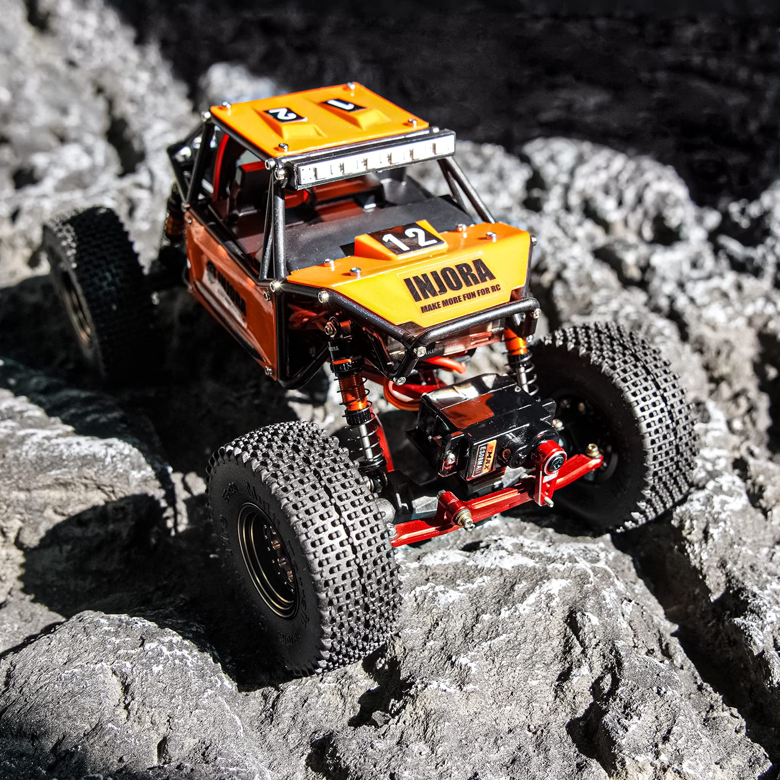 Amazon.com: INJORA 34g Rock Buggy Body Shell Nylon Chassis Kit for