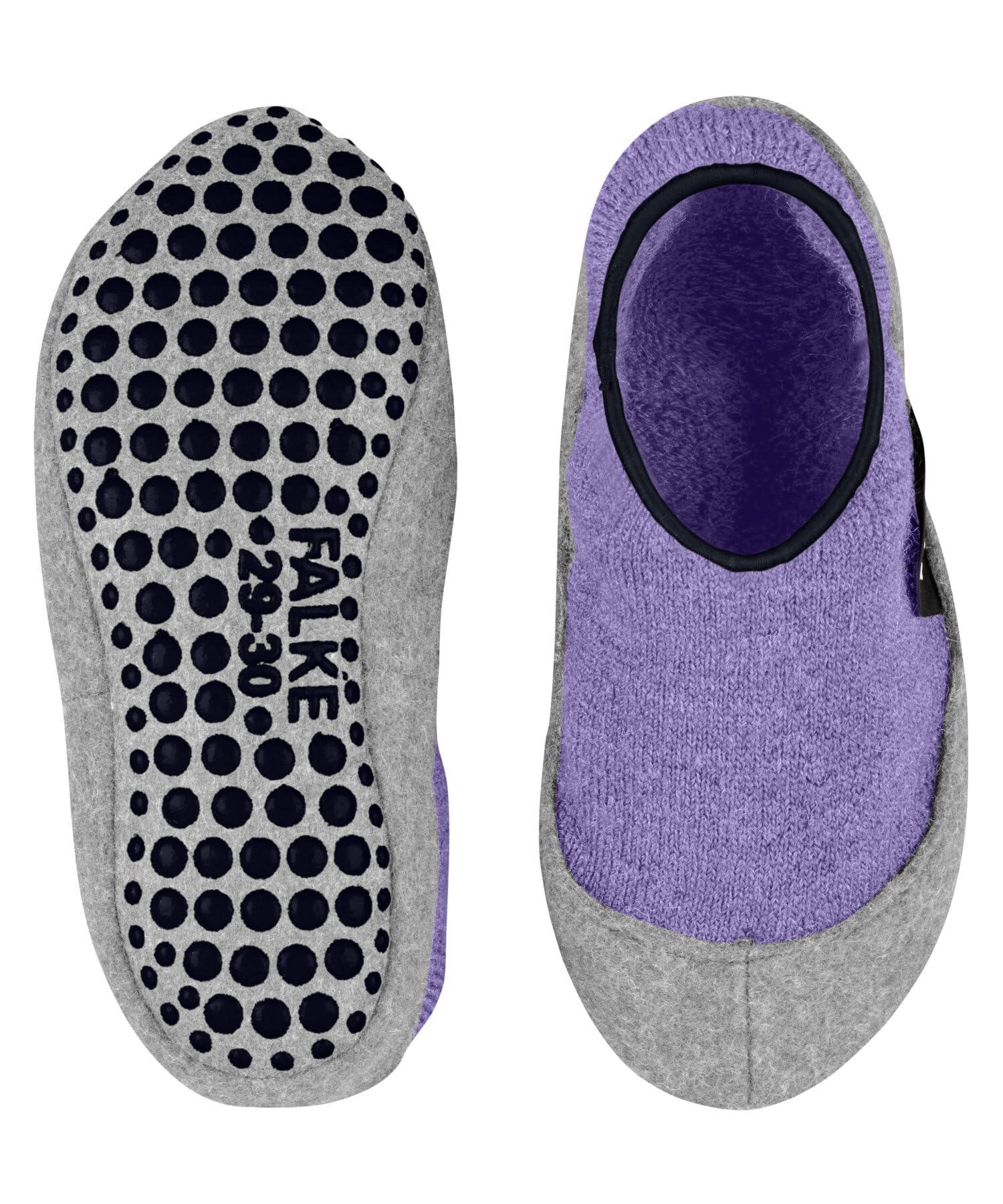 FALKE unisex niños Cosy Slipper calcetín pantufla antideslizante nubs impreso en suela agarre mejorado caliente interior de felpa transpirable regulación del clima antiolores lana 1 par