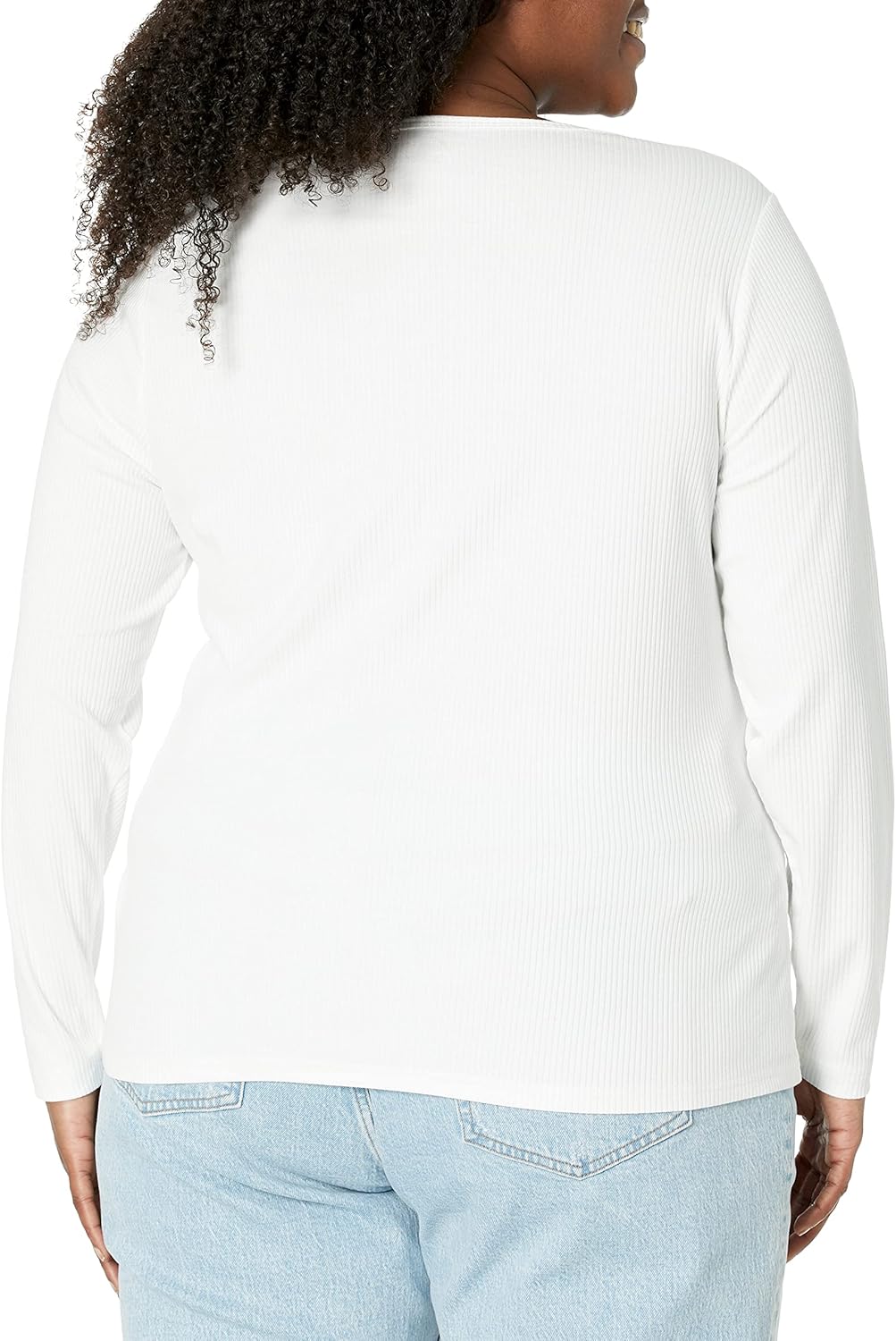 Amazon Essentials Sweater for Women, Long Sleeve Slim-Fit Rib Scoop Neck (Available in Plus Size), Pack of 2 - Image 7