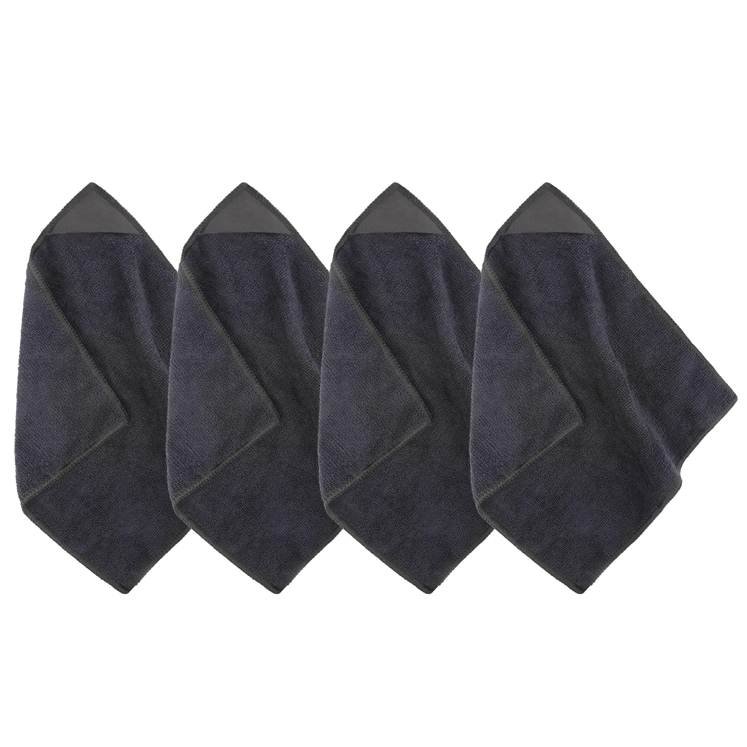 ZHABAYEN 4Pcs Magnetic Microfiber Cleaning Cloth, Reusable Washable Cloths Duster for Whiteboards, Blackboards, Glassboards