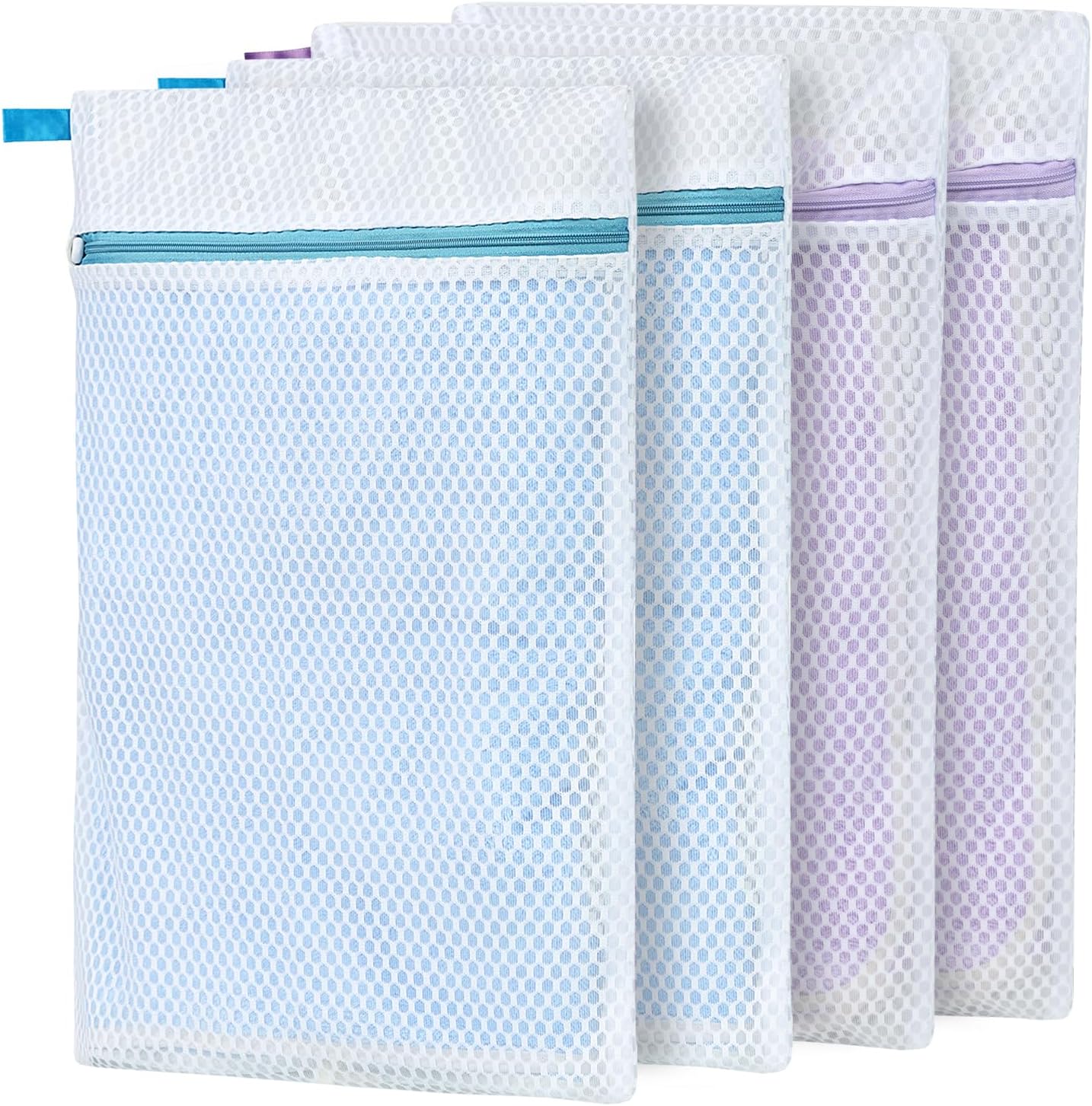 NICOGENA 4 Packs Mesh Laundry Bag, 12x16 Inches